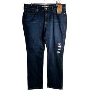 Levi’s Classic Straight “Hypersoft” Jeans • Plus-Size 16W Dark Wash NWT
